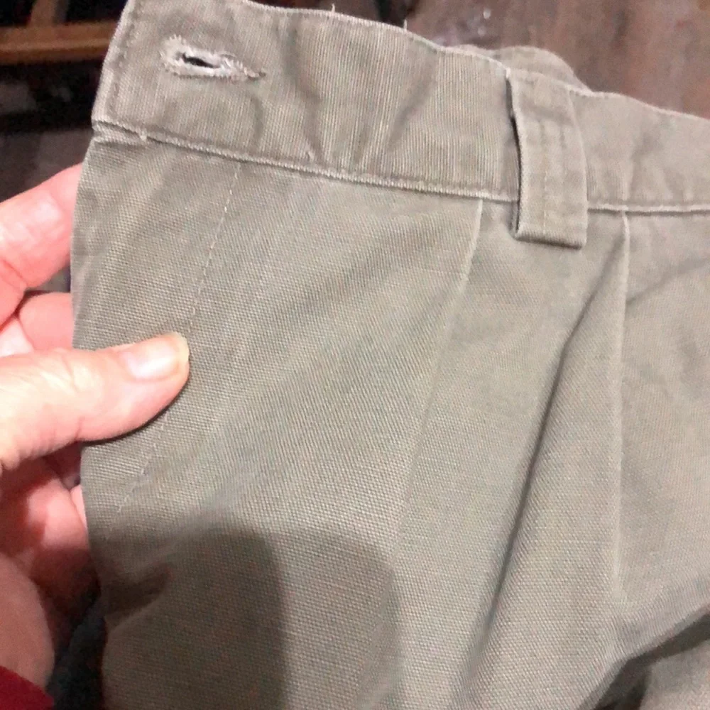 Dockers Mens Trousers 34x30”Army Green Pleated front‎